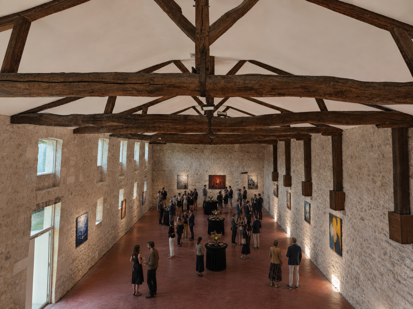 Vernissage au château Formont artiste art peinture culture cocktail Bordeaux ambarès-et-Lagrave